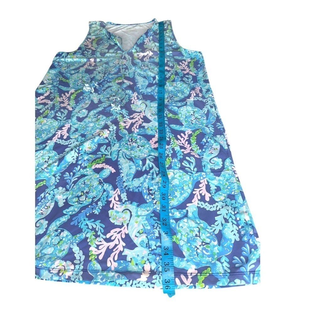▶️ Lilly Pulitzer ◀️ Johana Cover Up Pool Beach Dress Sea Turtle Large - Picture 9 of 14